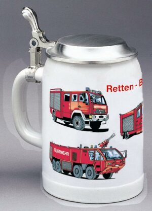 Weihenstephan Bierkrug Feuerwehr-Fahrzeuge 0,5 ltr.