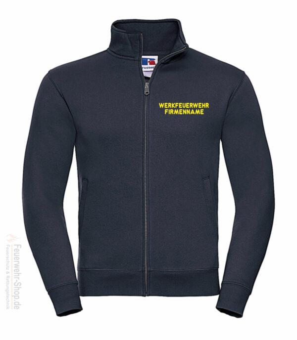 Feuerwehr Premium Sweatjacke Werkfeuerwehr I mit Firmennamen