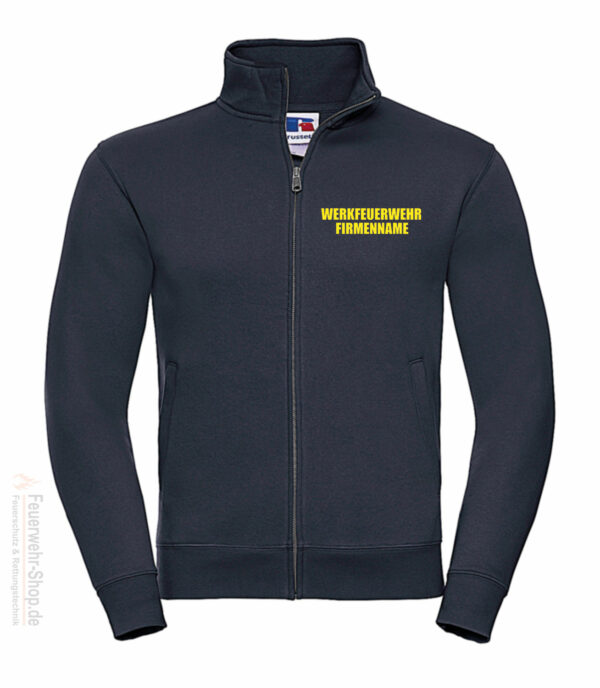 Feuerwehr Premium Sweatjacke Werkfeuerwehr II mit Firmennamen