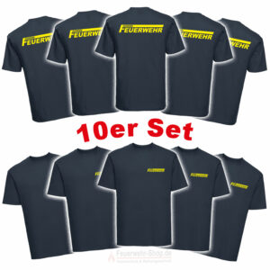 10'er Set Jugendfeuerwehr T-Shirt Logo