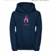 Kinderfeuerwehr Premium Kapuzen-Sweatshirt Logo "Firelady"