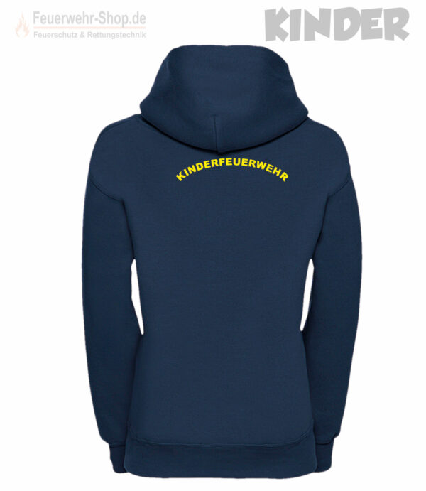 Kinderfeuerwehr Premium Kapuzen-Sweatshirt Rundlogo