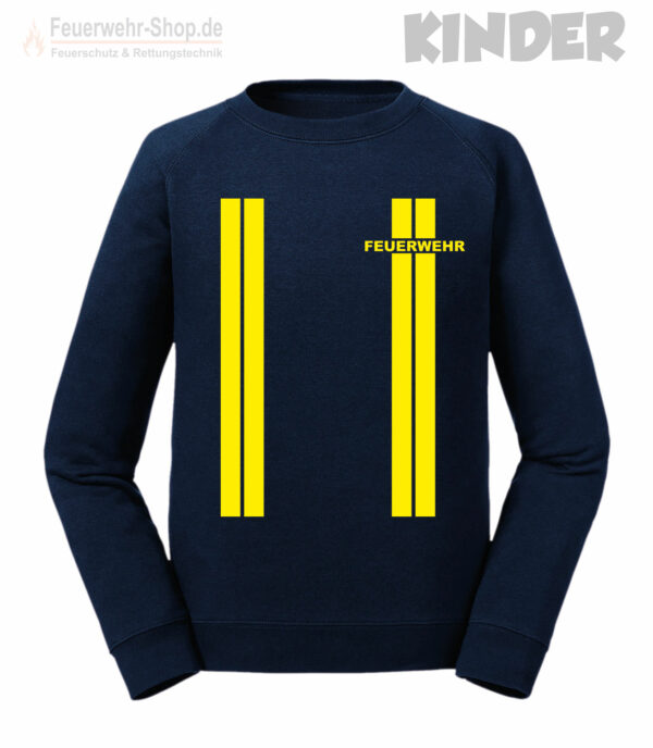 Kinderfeuerwehr Premium Sweatshirt im Einsatzlook gelb