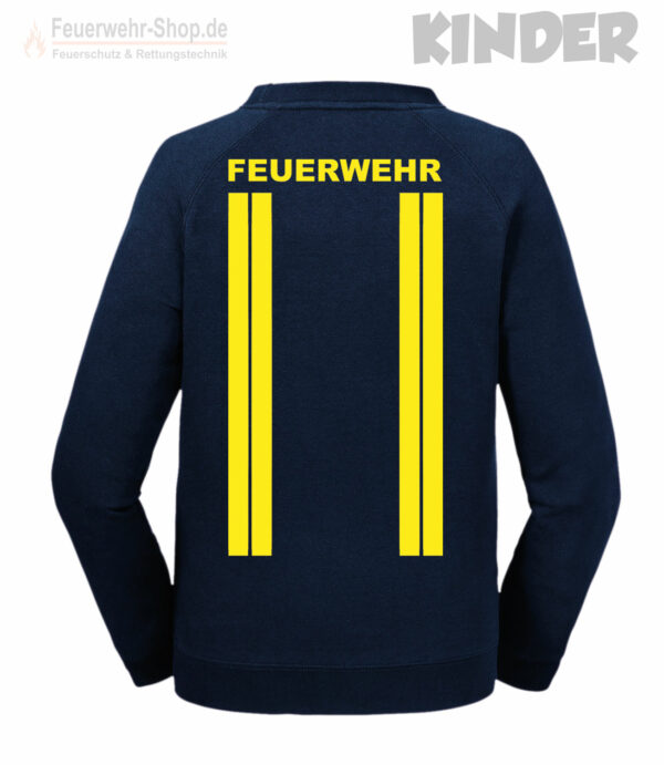 Kinderfeuerwehr Premium Sweatshirt im Einsatzlook gelb