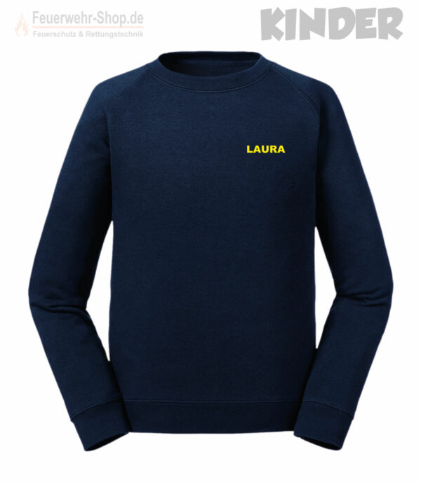 Kinderfeuerwehr Premium Sweatshirt Basis mit Name und Ortsname