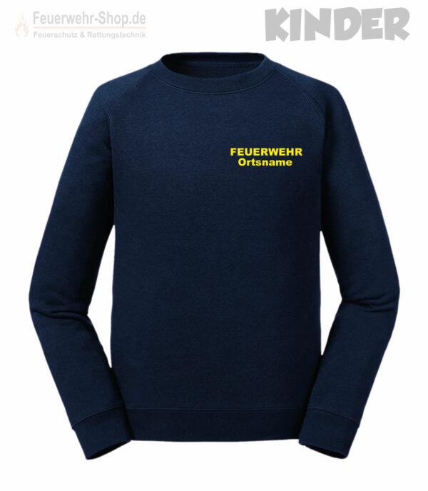 Kinderfeuerwehr Premium Sweatshirt Basis mit Ortsname