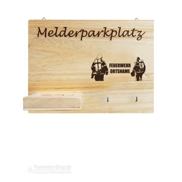 Melderparkplatz Motiv "Teamplayer II" ca. 30x20x8cm, Holz