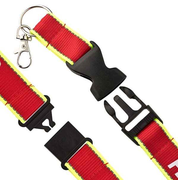 Lanyard Keyholder mit nachleuchtendem Aufdruck Feuerwehr 112