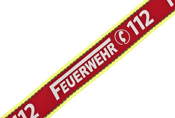 Lanyard Keyholder mit nachleuchtendem Aufdruck Feuerwehr 112