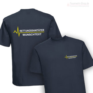 Rettungsdienst Premium T-Shirt RD2 mit Wunschtext