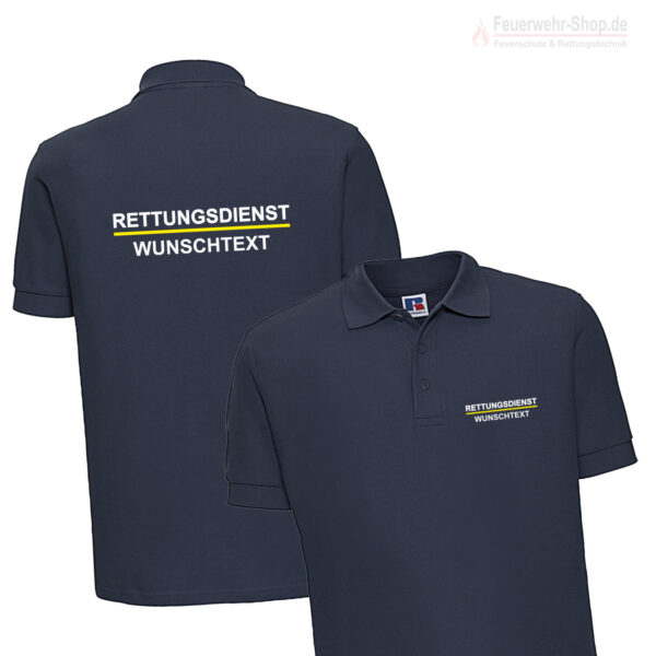 Rettungsdienst Premium Poloshirt RD1 mit Wunschtext